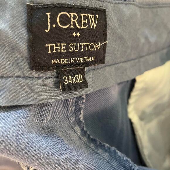 J. Crew The Sutton Blue Straight Leg Faded Chino Pants - Picture 4 of 4